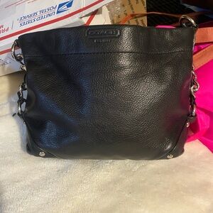 orYANY Elegant Black Leather Shoulder Bag